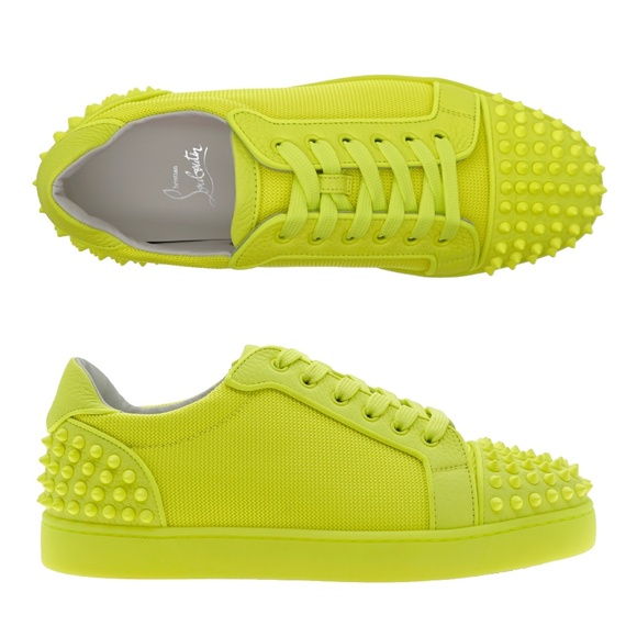 Christian Louboutin Other - Christian Louboutin Sneakers Seavaste 2 Orlato Fluo Yellow Size 10 New